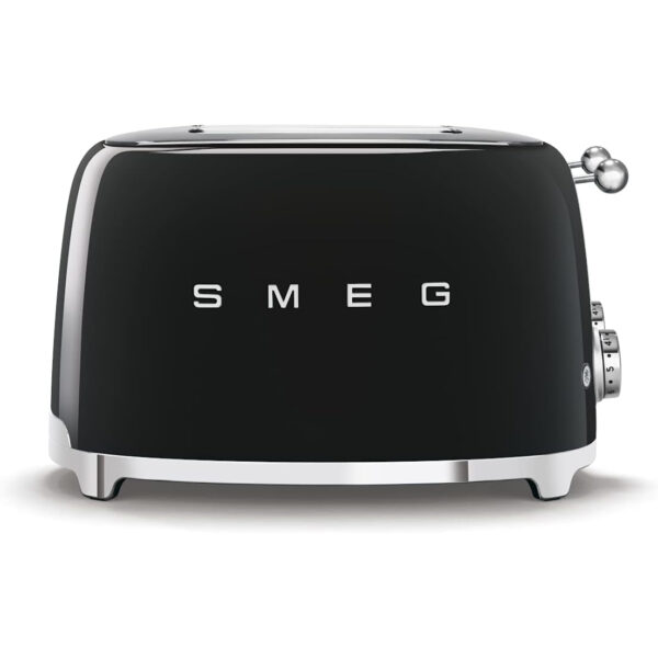 Smeg 50s Retro Line Black 4x4 Slot Toaster<br> 