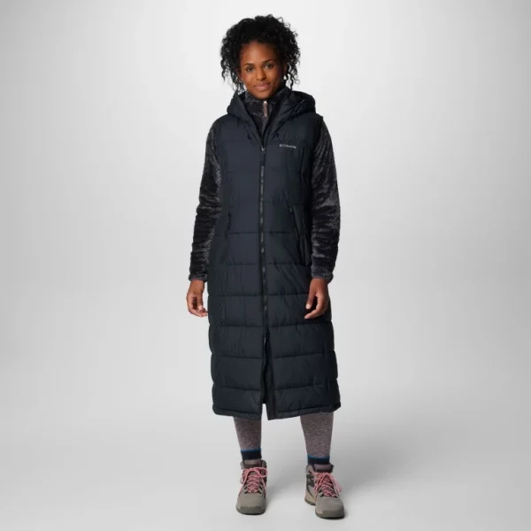 Columbia Women's Pike Lake Long Vest,<br> Black